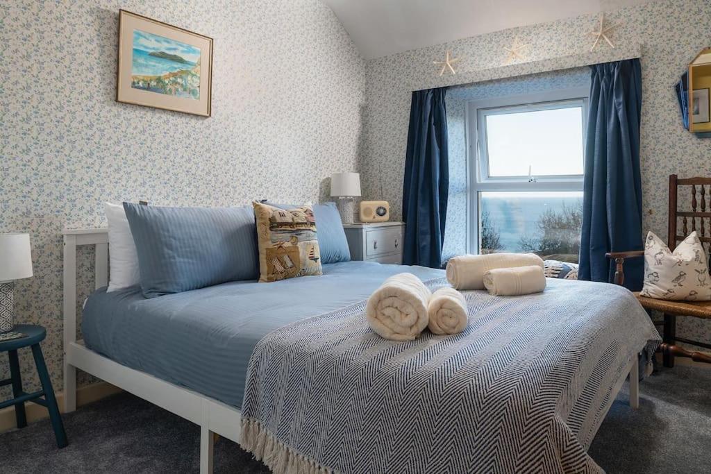 Fantastic Sea Views At Century'S Old Alma'S Cottage - Sleeps Up To 8 Guests Penmaen-mawr Esterno foto